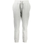 Cavalli Class Grigio polyester women's trousers featuring a tailored fit and sleek design for stylish everyday wear.