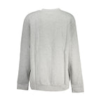 Cavalli Class gray polyester women's sweatshirt with a relaxed fit and crew neckline, featuring subtle branding details.