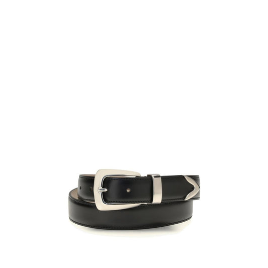 Khaite Black Calf Leather Bos Taurus Regular Belt Khaite