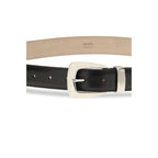 Khaite Black Calf Leather Bos Taurus Regular Belt Khaite