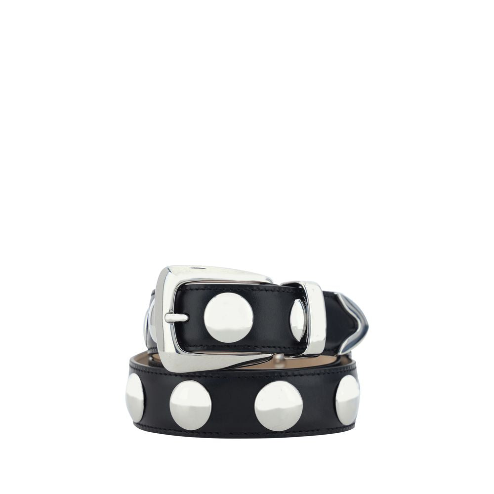 Khaite Black Calf Leather Bos Taurus Regular Belt Khaite