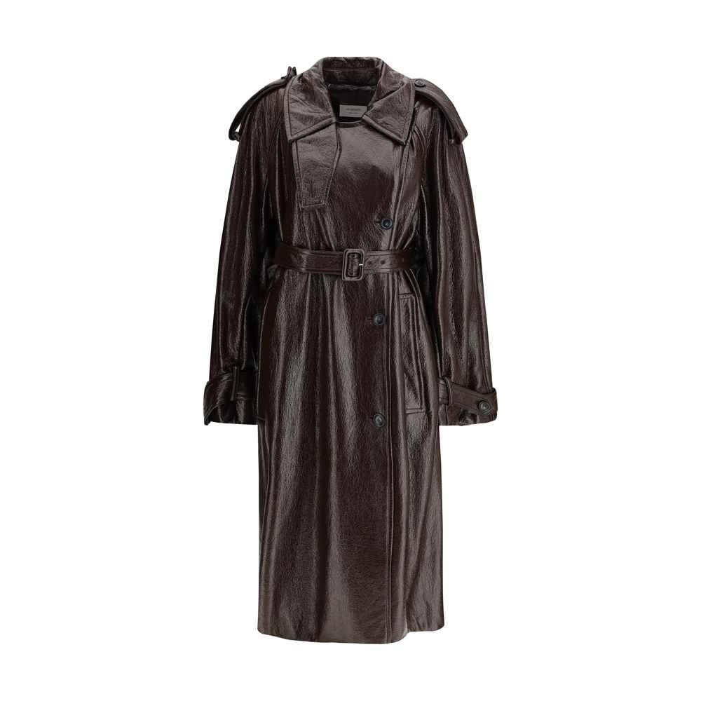 Max Mara Brown Cotton Coat Max Mara