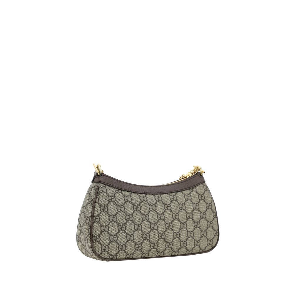 Gucci Brown Cotton Shoulder Bag Gucci