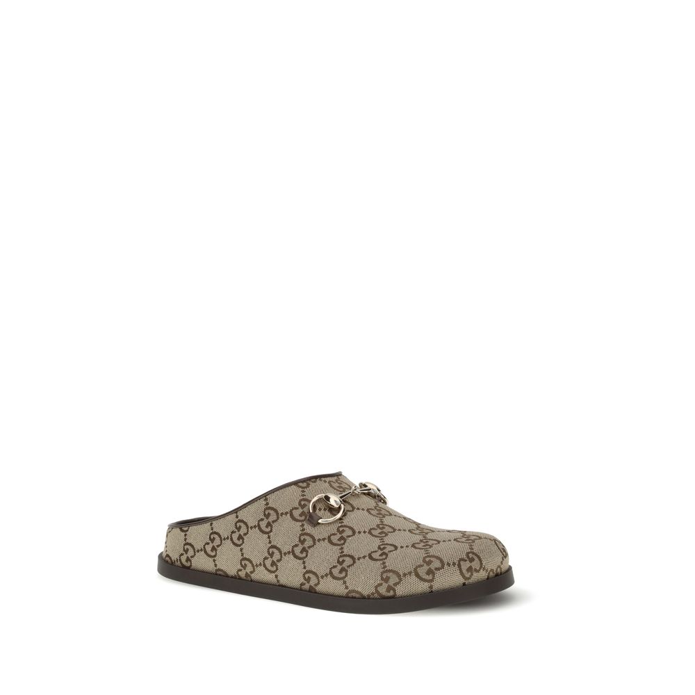 Gucci Beige Cotton Mules Gucci