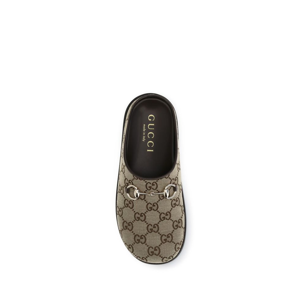 Gucci Beige Cotton Mules Gucci