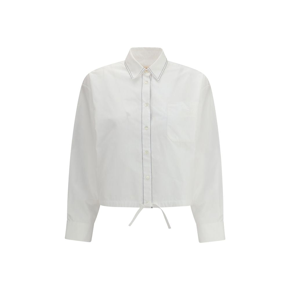 Marni White Cotton Shortsleeve Shirt Marni