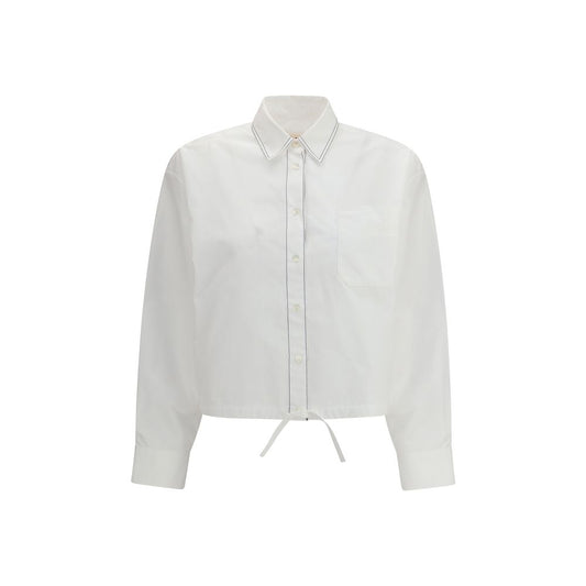 Marni White Cotton Shortsleeve Shirt Marni