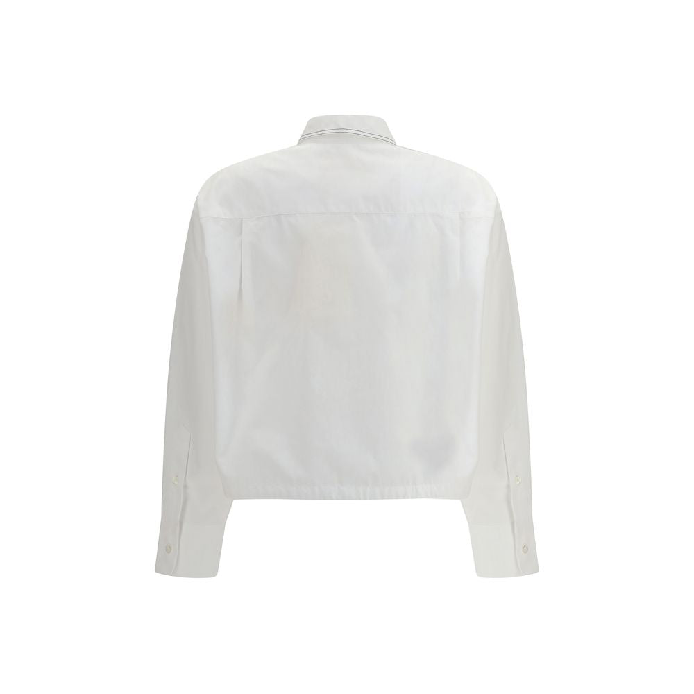 Marni White Cotton Shortsleeve Shirt Marni