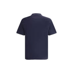 Blue cotton T-shirt by Brunello Cucinelli, featuring a relaxed fit and subtle branding, shown on a neutral background.