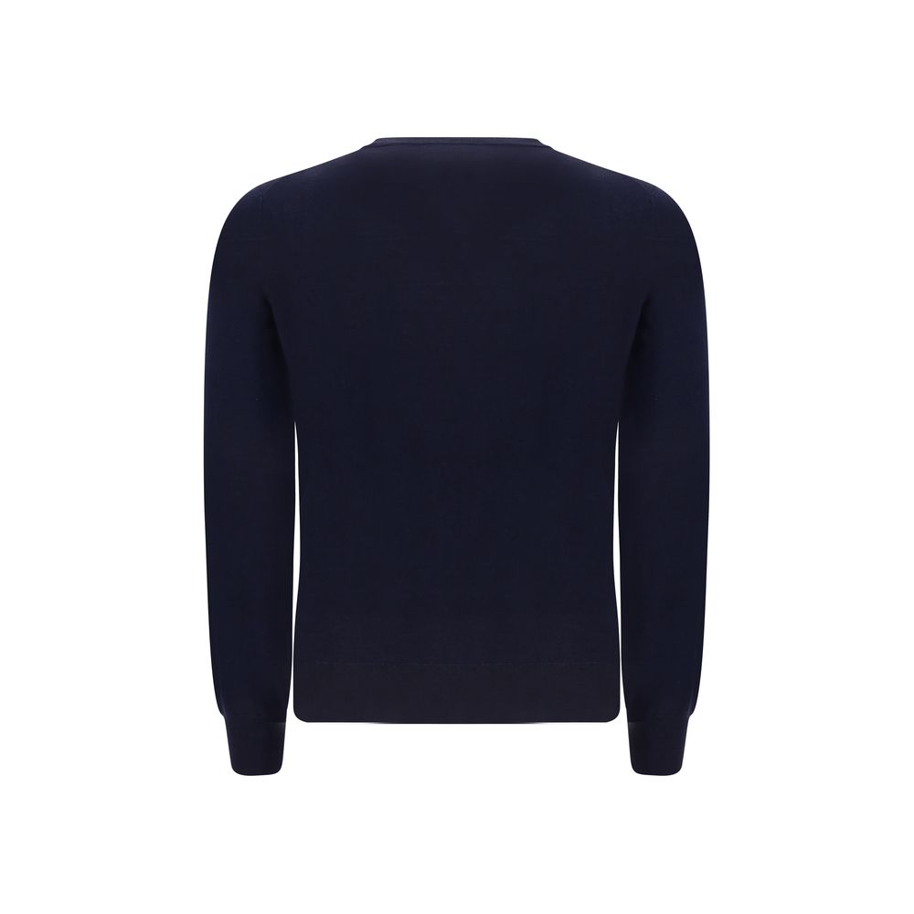 Brunello Cucinelli Blue Wool Oves Aries Sweatshirt Brunello Cucinelli