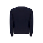 Brunello Cucinelli Blue Wool Oves Aries Sweatshirt Brunello Cucinelli