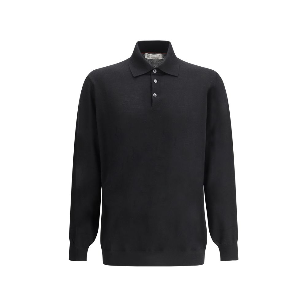 Brunello Cucinelli Black Cashmere Dress Shirt Brunello Cucinelli