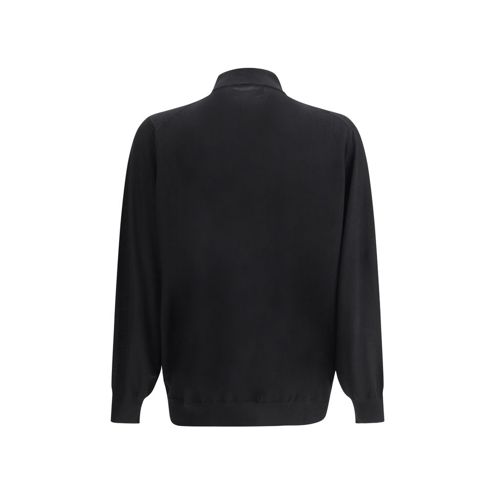 Brunello Cucinelli Black Cashmere Dress Shirt Brunello Cucinelli