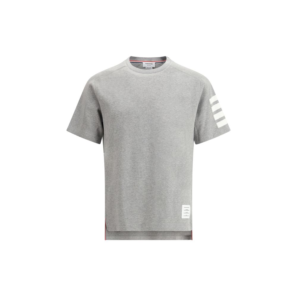 Thom Browne Gray Cotton T-Shirt Thom Browne