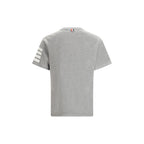 Thom Browne Gray Cotton T-Shirt Thom Browne