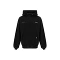 Black cotton sweatshirt from Represent featuring a relaxed fit and minimal branding, ideal for casual wear.