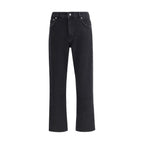 Represent Black Cotton Straight-Leg Jeans Represent