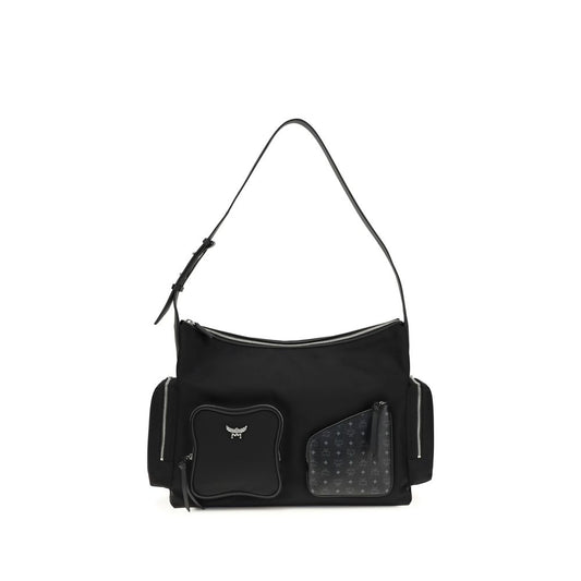 MCM Black Fabric Shoulder Bag MCM