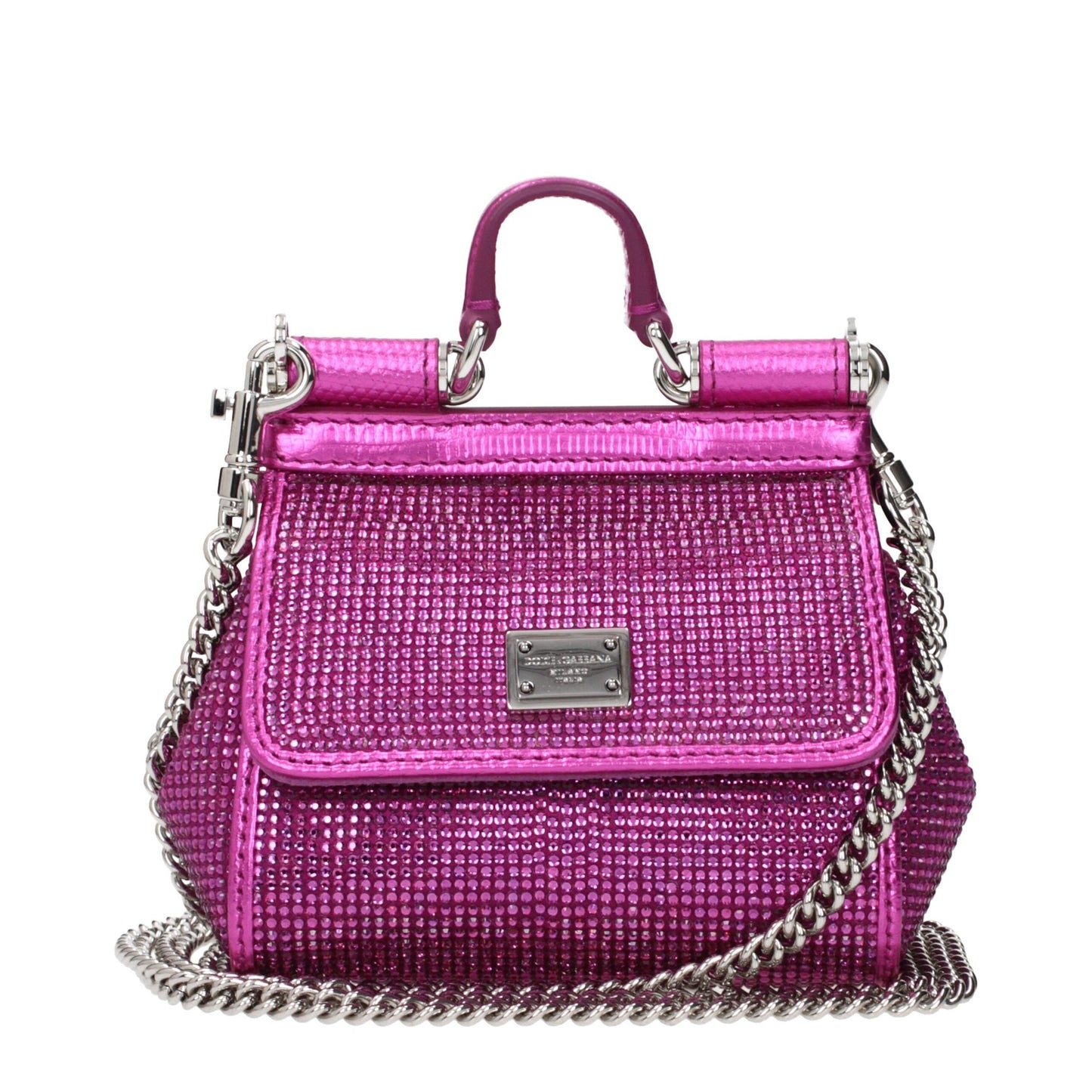 Dolce & Gabbana Pink Satin Handbag Dolce & Gabbana