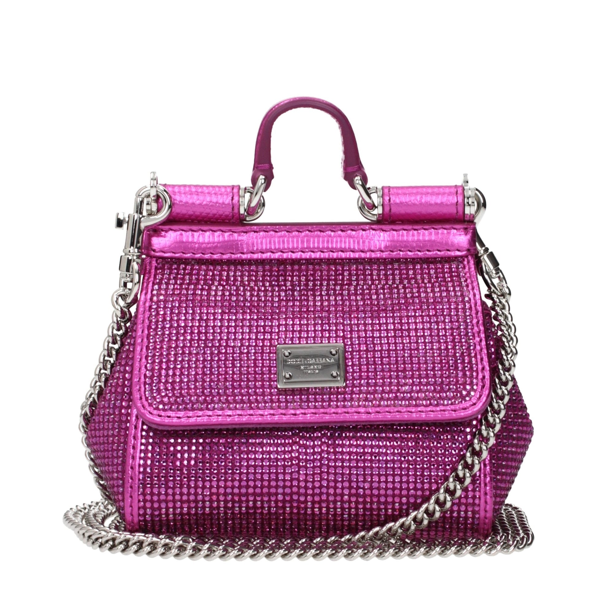 Dolce & Gabbana Pink Satin Handbag Dolce & Gabbana