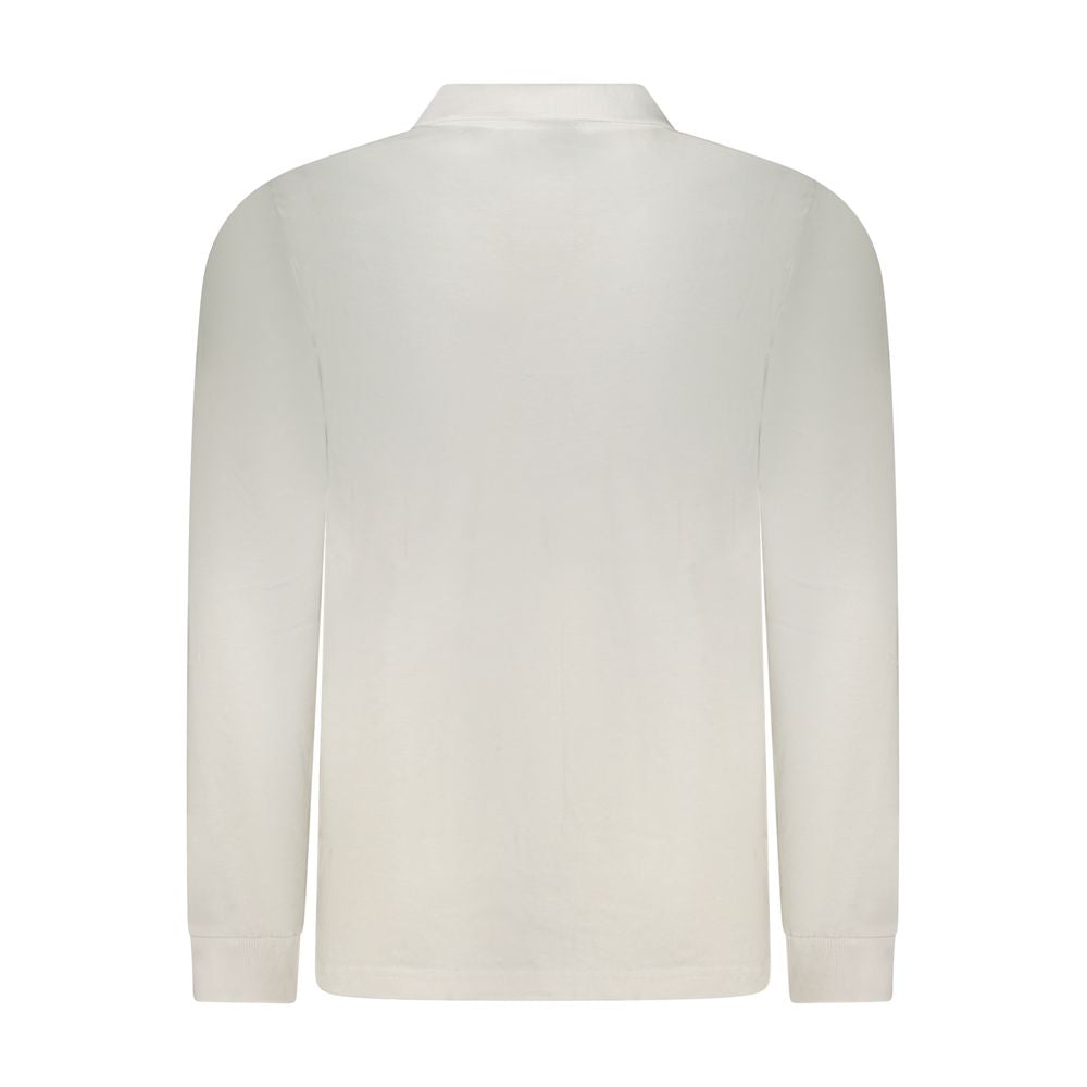 White cotton men's polo shirt by Norway 1963, featuring a classic fit and subtle collar detail.