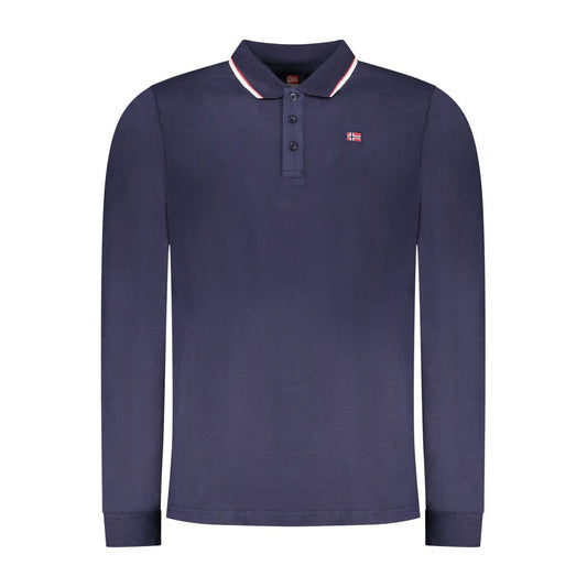 Norway 1963 Blu Cotton Mens Polo Shirt Norway 1963