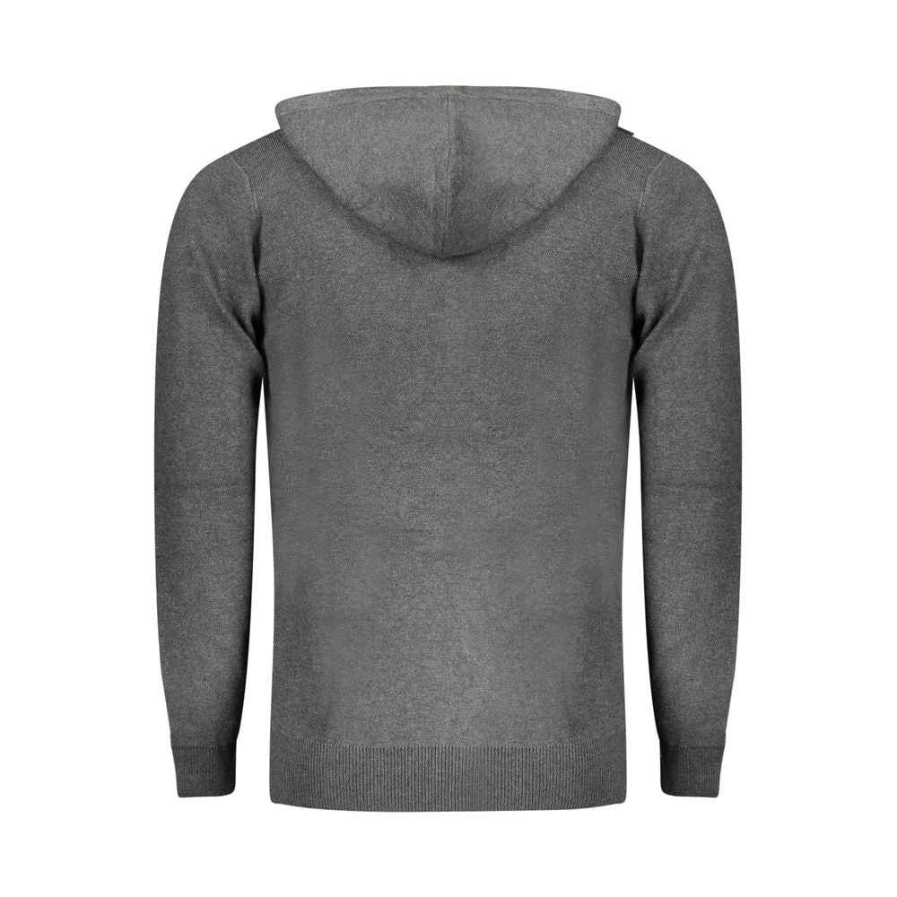Norway 1963 men's gray cardigan made of polyamide, featuring a classic knit design and button closure.