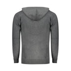 Norway 1963 men's gray cardigan made of polyamide, featuring a classic knit design and button closure.