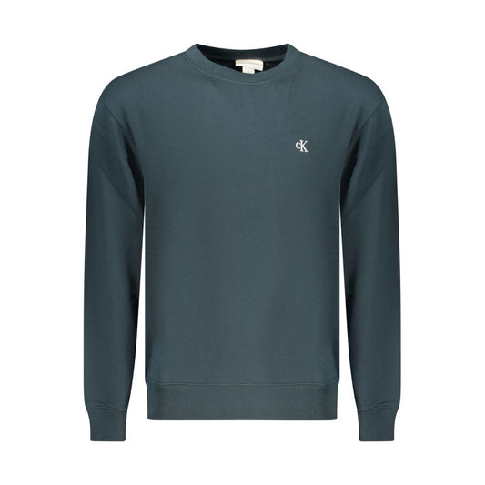 Calvin Klein Blue Cotton Men Sweatshirt Calvin Klein