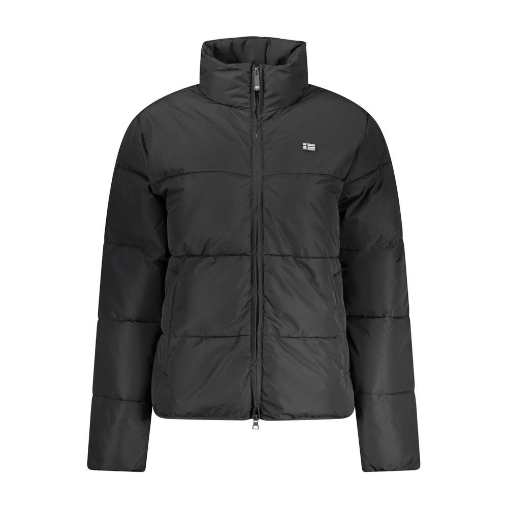 Norway 1963 Nero Poliammide women’s jacket, black lightweight outerwear with zip closure and side pockets.