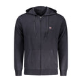 Norway 1963 men's blue polyester cardigan with button closure, casual knit sweater for everyday wear.