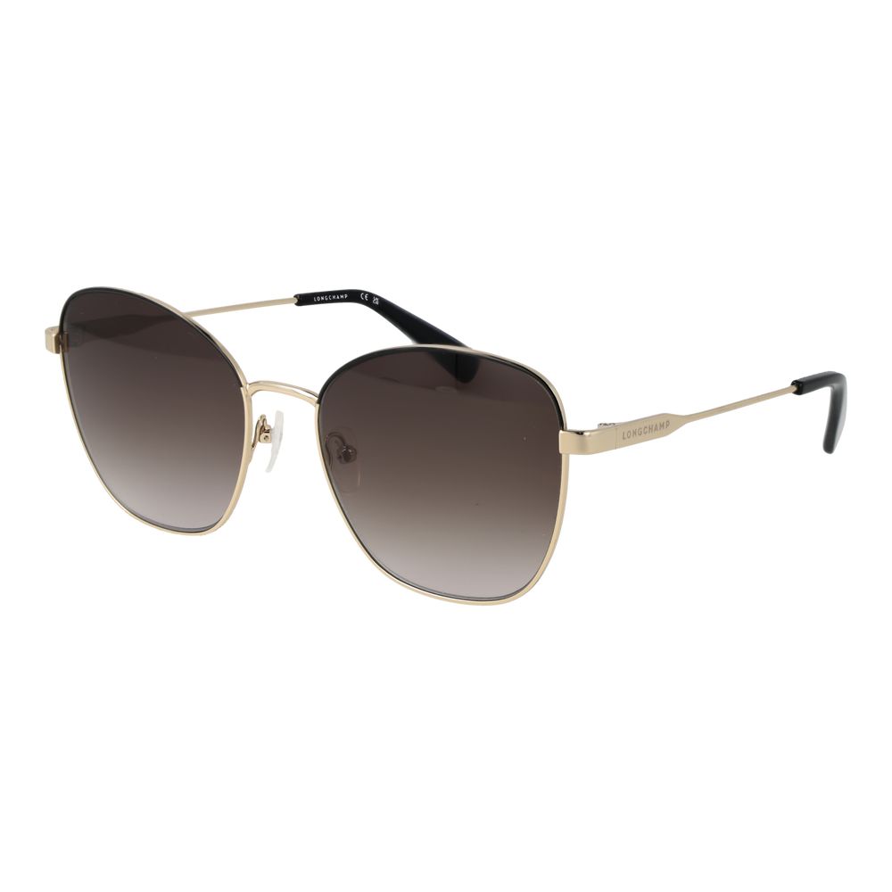 Longchamp Gold Metal Sunglasses Longchamp