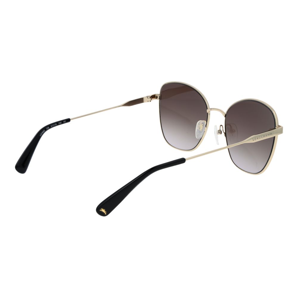Longchamp Gold Metal Sunglasses Longchamp