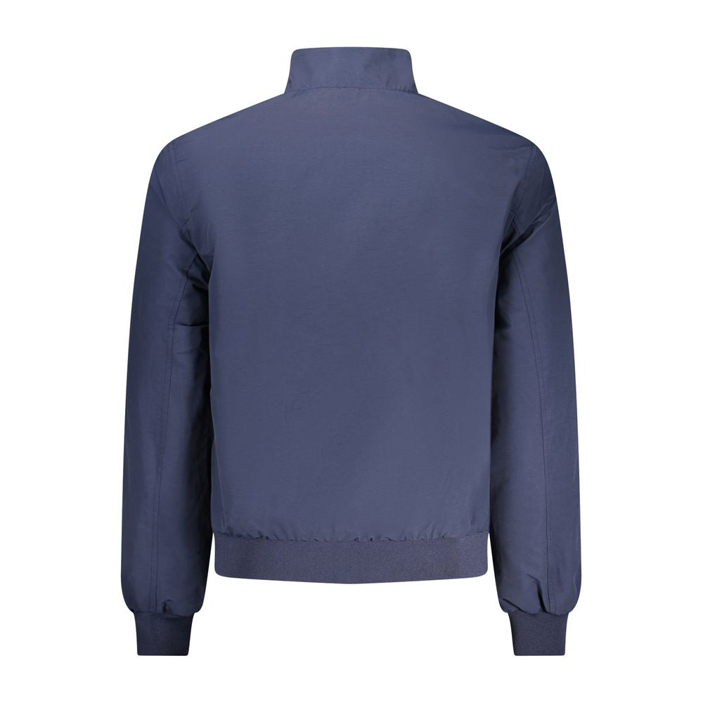 Norway 1963 men's blue cotton jacket with a classic fit, featuring a front zipper and collar detail.