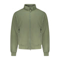 Norway 1963 Verde cotton men's jacket displayed on a hanger, featuring a casual fit and button closure.