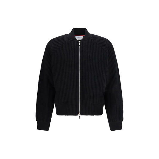 Thom Browne Black Wool Oves Aries Bomber Thom Browne