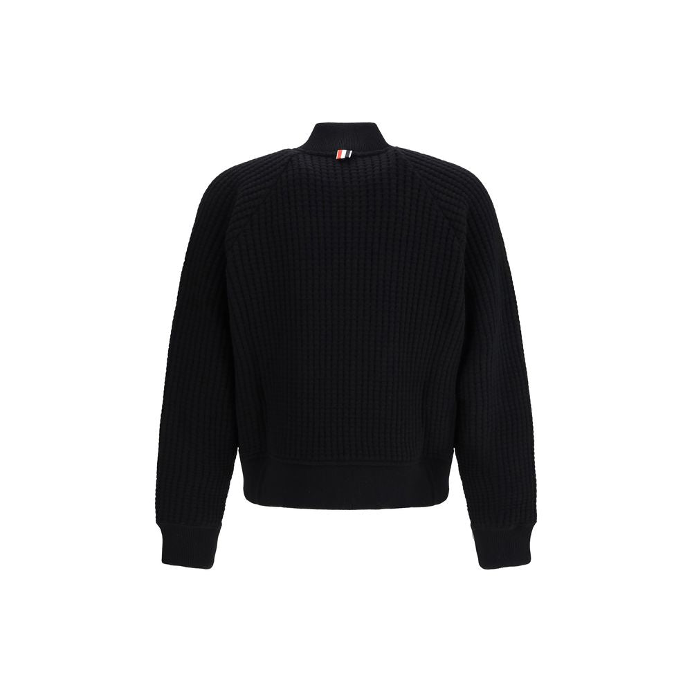 Thom Browne Black Wool Oves Aries Bomber Thom Browne