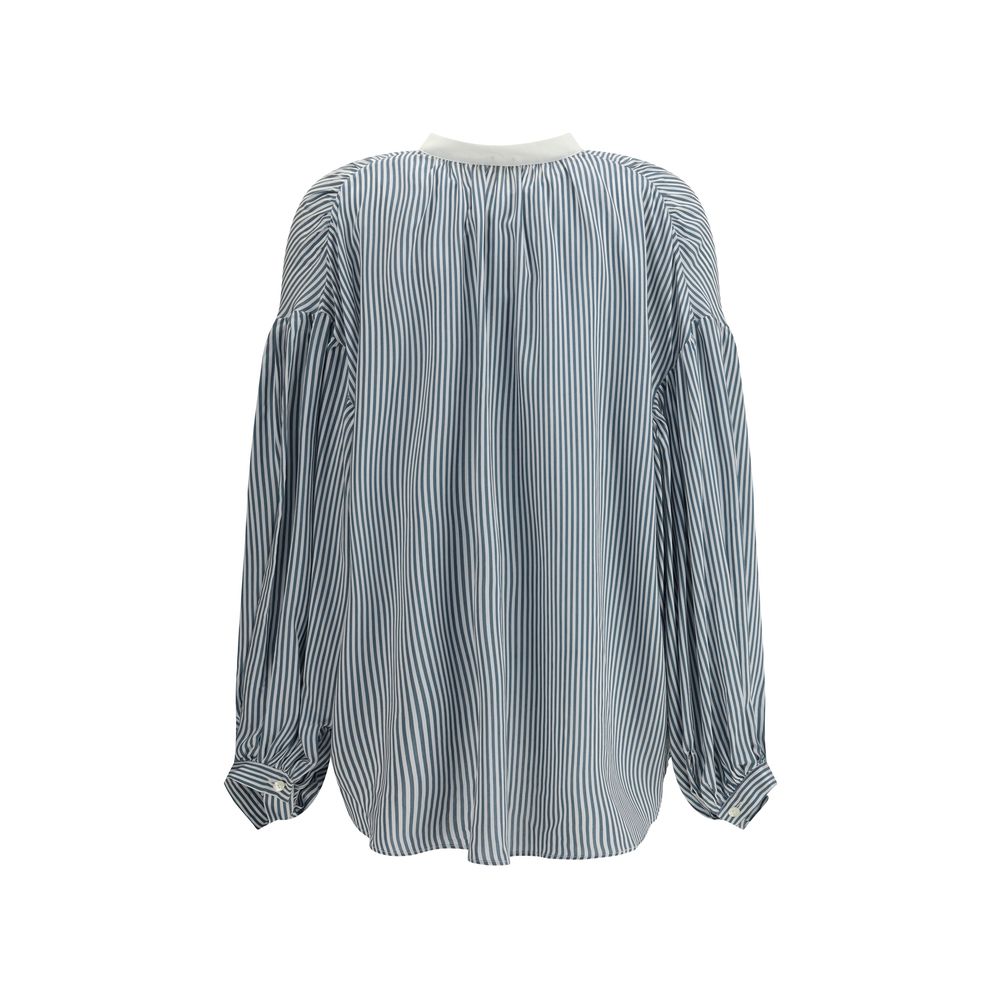 Kristina Ti Green Viscose Pattern Shirt Kristina Ti