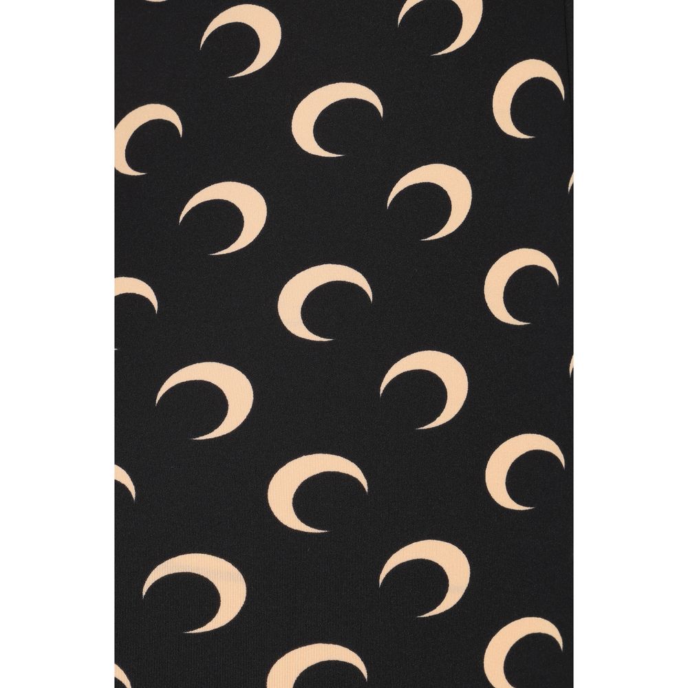 Marine Serre Black Polyamide Leggings Marine Serre