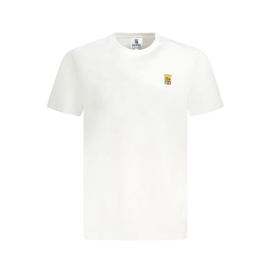 Marina Militare White Cotton T-Shirt Marina Militare