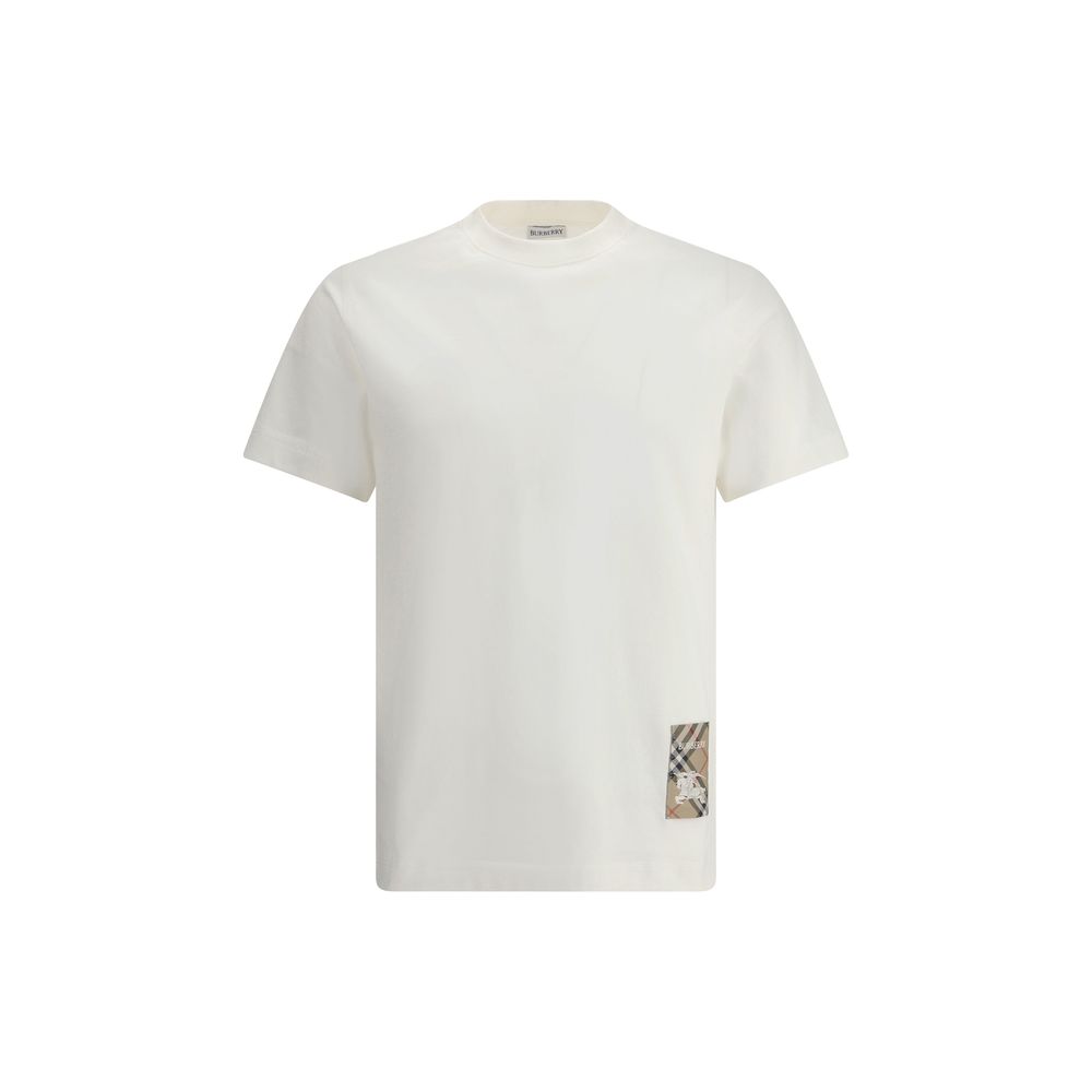 Burberry White Cotton T-Shirt Burberry