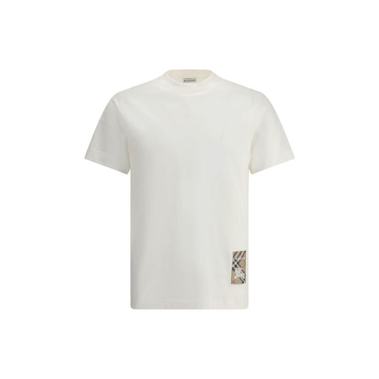 Burberry White Cotton T-Shirt Burberry