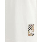 Burberry White Cotton T-Shirt Burberry