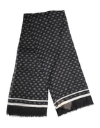 Dolce & Gabbana Black Crown Cashmere Neck Wrap Shawl Scarf - Eljoys Fashion 