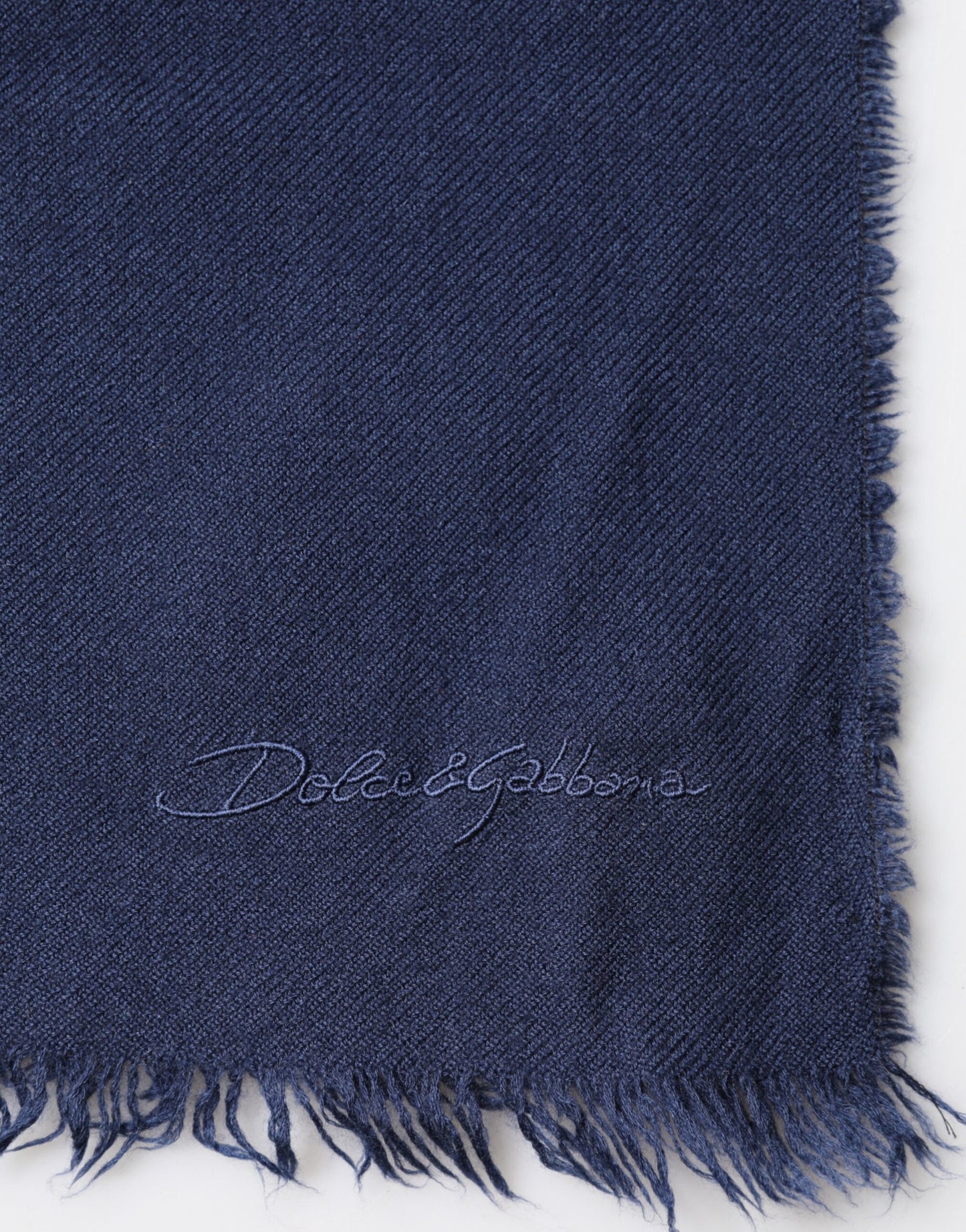 Dolce & Gabbana Scarf Blue Cashmere Neck Wrap Shawl Men Dolce & Gabbana