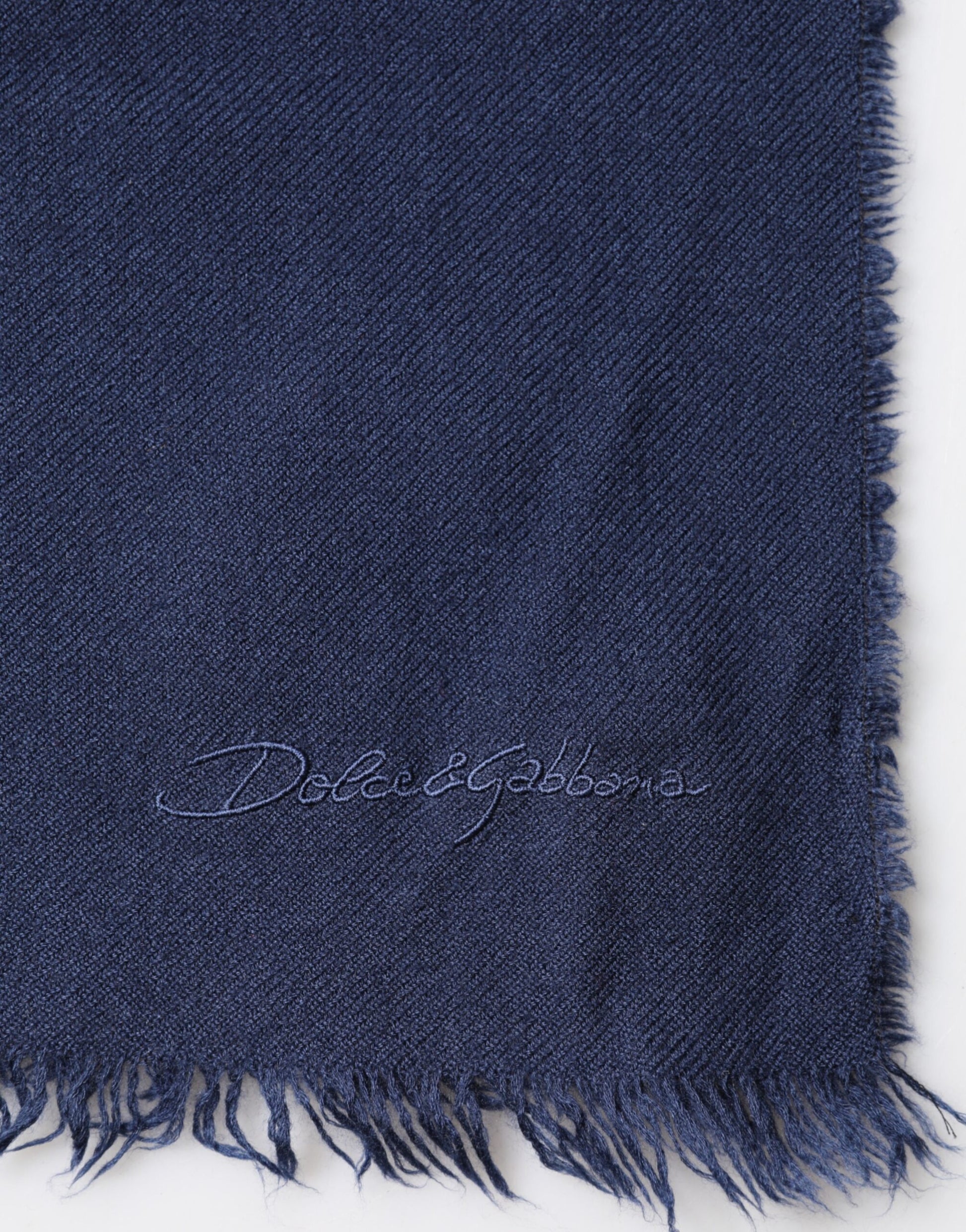 Dolce & Gabbana Scarf Blue Cashmere Neck Wrap Shawl Men Dolce & Gabbana