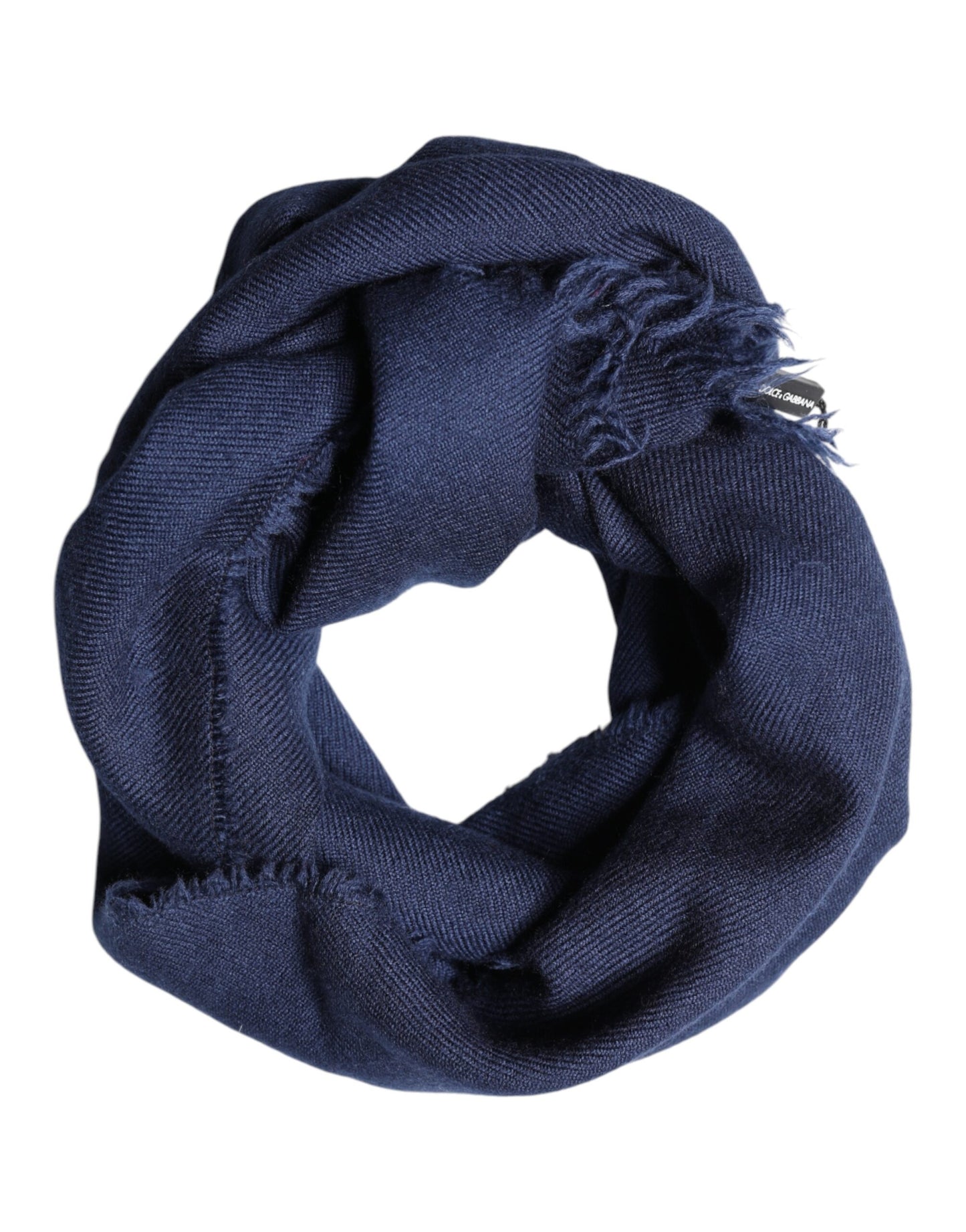 Dolce & Gabbana Scarf Blue Cashmere Neck Wrap Shawl Men Dolce & Gabbana