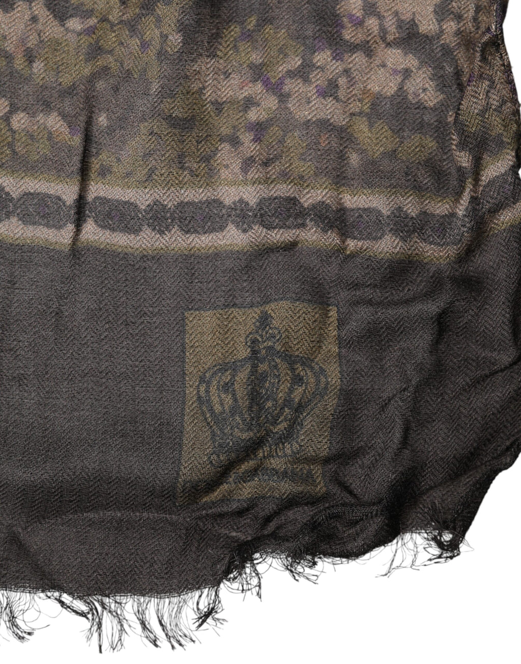 Dolce & Gabbana Brown Camouflage Modal Men Shawl Scarf - Eljoys Fashion 