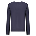 Blue North Sails women’s polyamide sweater with a fitted design and ribbed cuffs, shown on a neutral background.