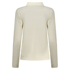 North Sails Bianco cotton women's polo shirt with a classic collar and short sleeves, displayed on a plain background.